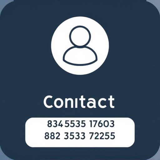 Contact information and support icon