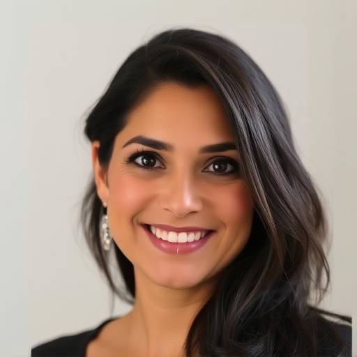 Portrait of Maria Rodriguez, a woman with dark hair smiling warmly